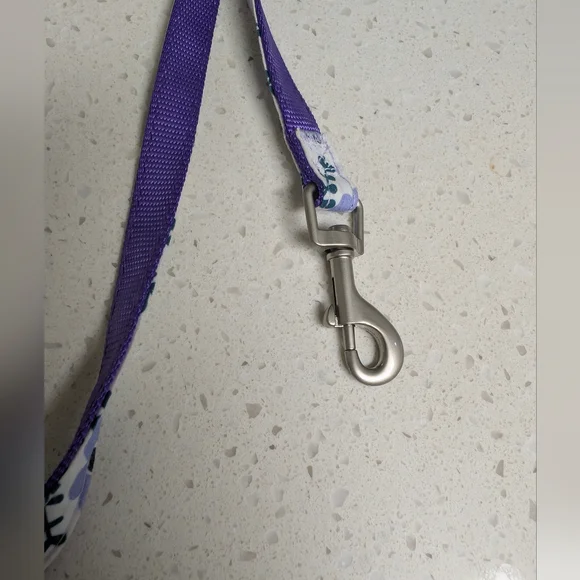 Gamuda Purple Floral Dog Harness and Leash Set - Picture 7 of 10